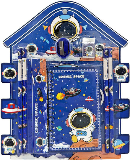 School Set 8pcs Astronaut Wallet 27x22cm Justnote 703447 1set 50-3427