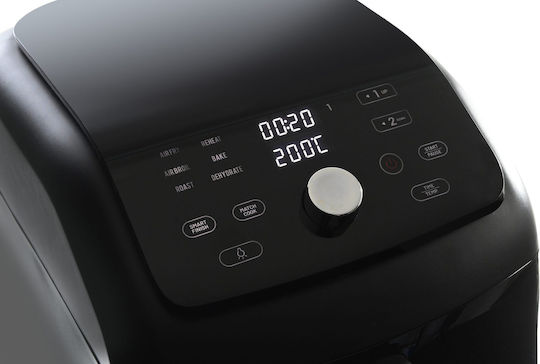 IQ Air Fryer with Double Detachable Bucket 11lt Black AF-008