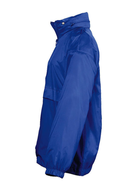 Wasserdicht Kinder Sportjacke Kurz Winddicht Blau