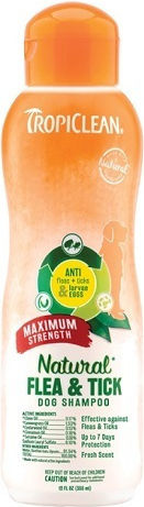 Tropiclean Σαμπουάν Flea & Tick Max Strength 592ml