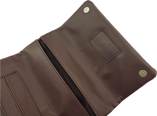 Mario Rossi Tobacco Pouch With Magnetic Clasp Rossi Brown
