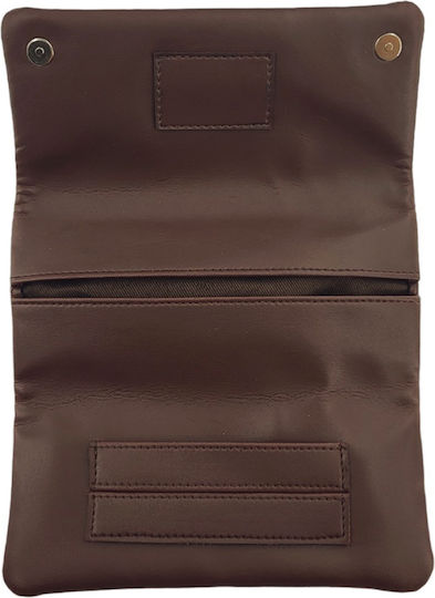 Mario Rossi Tobacco Pouch With Magnetic Clasp Rossi Brown
