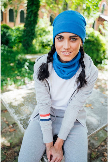 Beanie Unisex Fleece Beanie Gestrickt in Marineblau Farbe