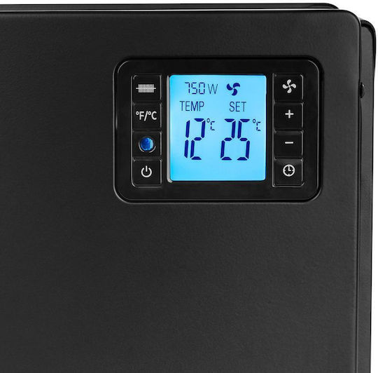 N'Oveen CH7100 Convector Heater Floor 2000W with Electronic Thermostat Black