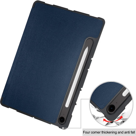 Sonique Smartcase Slim Flip Cover Durabilă Albastră (Samsung Galaxy Tab S9, Galaxy Tab S9 FE)