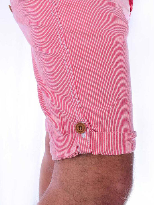 Ανδρική Βερμούδα Chino Bleached Red