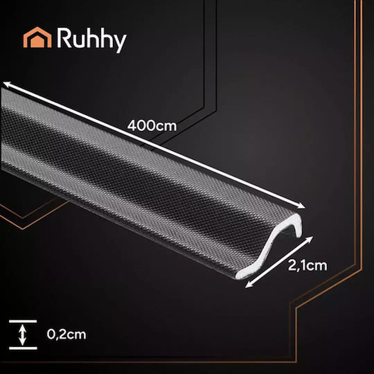 Decorative Adhesive Tape Waterproofing 4m Windows Doors Black Ruhhy