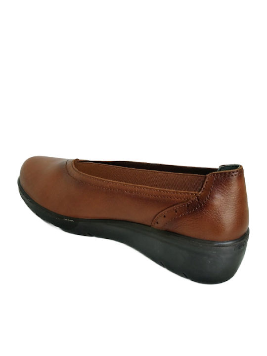 Anatomic Leather Ballerinas Tabac Brown