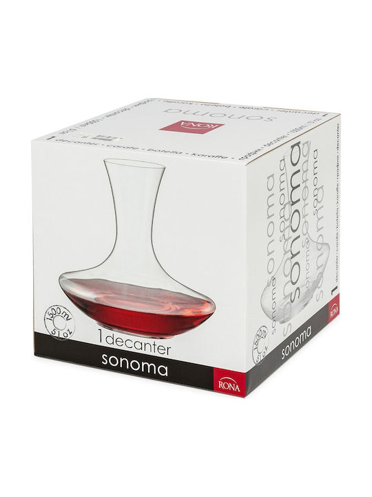 Rona Sonoma Γυάλινη Καράφα Σερβιρίσματος Κρασιού Διάφανη 1500ml