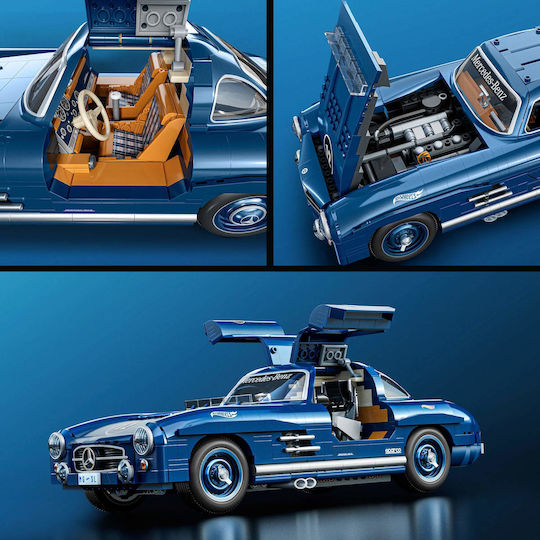 Mattel Brick Shop Cuburi de Construit Hot Wheels Premium Mercedes