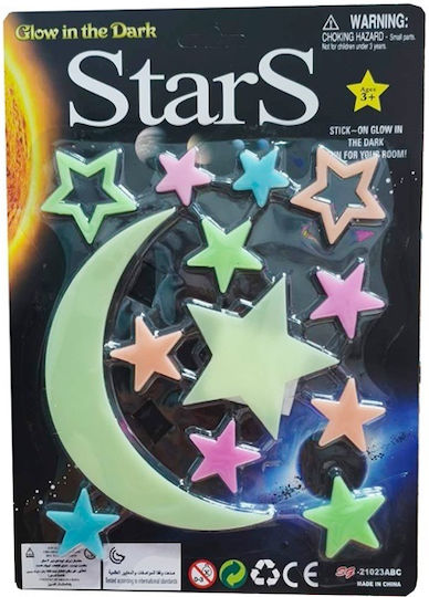 Blabla Toys Kids Wall Decoration Sticker Fluorescent 21x31cm