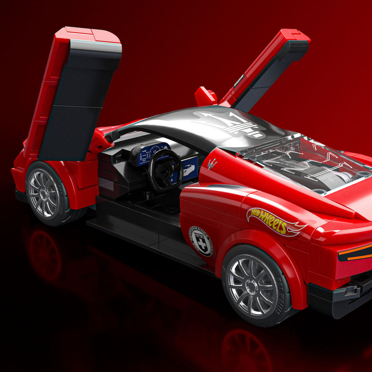 Mattel Brick Shop Cuburi de Construit Hot Wheels Speed Series