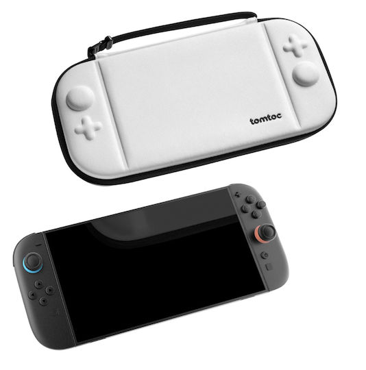 tomtoc Θήκη Μεταφοράς για Κονσόλα Switch 2 Λευκή