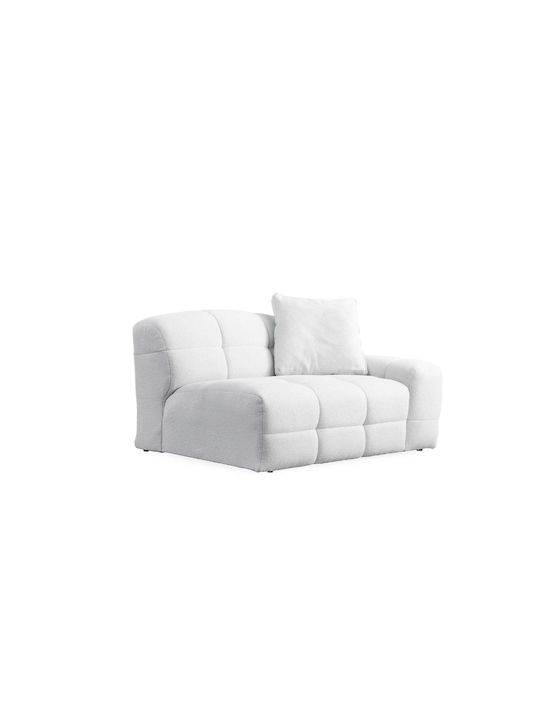 Pescara Τριθέσιος Καναπές White 310x108x83εκ.