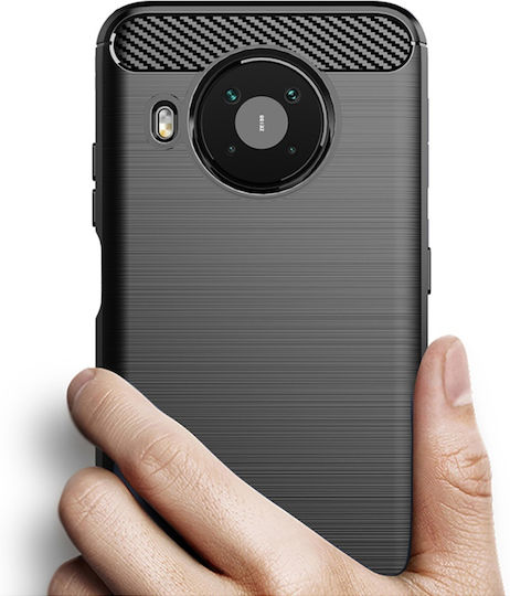 Back Cover Σιλικόνης Μαύρο (Nokia X10)