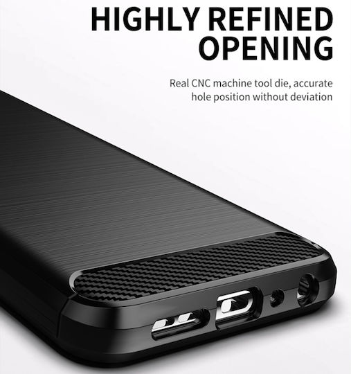 Back Cover Σιλικόνης Μαύρο (Nokia X10)