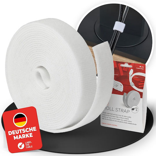 LTC Audio Velcro Kabelbinder in Weißer Farbe (1 Stück)