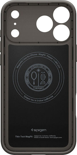 Spigen Thin Fit Magsafe Back Cover Plastic 1.55mm Gunmetal (iPhone 17 Pro)