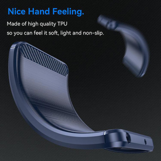 Techsuit Carbon Bumper Σιλικόνης / Πλαστικό Μπλε (Moto G05 / E15)