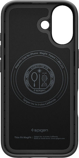 Spigen Thin Fit Magsafe Umschlag Rückseite Kunststoff 1.55mm Schwarz (iPhone 17)