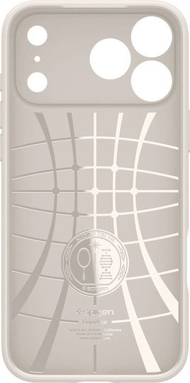 Spigen Liquid Air Back Cover Silicone Natural Titanium (iPhone 17 Pro Max)