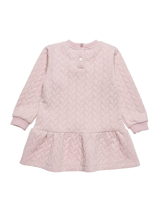 Children's Dress Floral Set with Tights and Accessories Pink