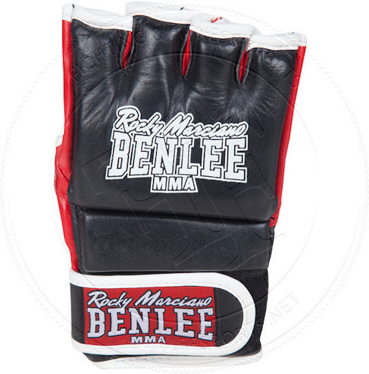 Benlee Leather Mma Sparring Gloves Slammer Black S