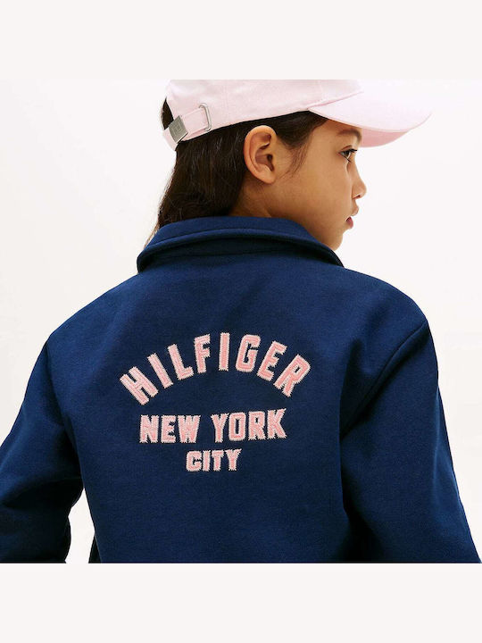 Kids Sweatshirt Cardigan Dark Blue