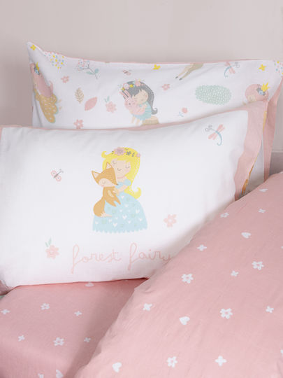 Nima Set Kinderbettbezug Einzel mit Kissenbezug Baumwolle 160x240cm Nima Set Kinderbettbezug Einzel mit Kissenbezug Baumwolle 160x240cm