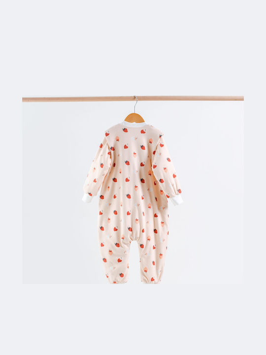 abo Winter Sleeping Bag with Feet Classic 2.5 Tog Strawberry Pink with Detachable Sleeves