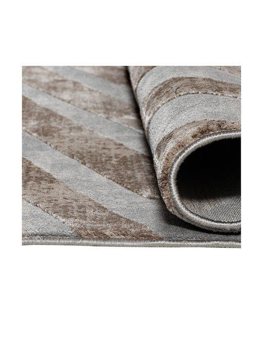 Beauty Home Rectangular Beige and Gray Living Room Rug 133x190cm