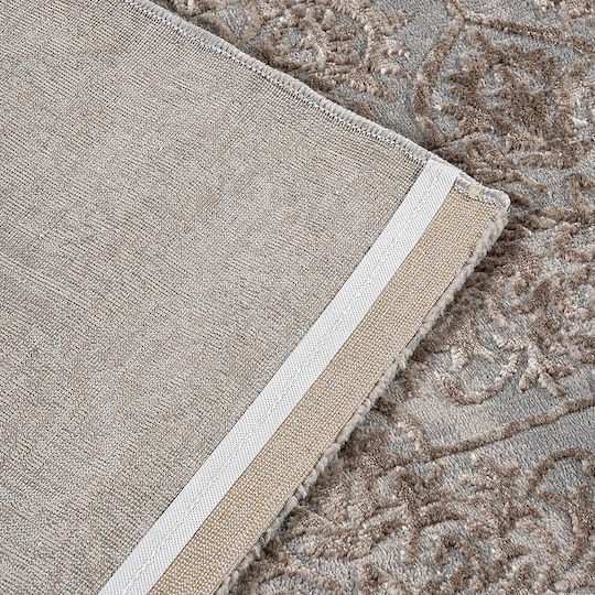 Beauty Home Rectangular Beige and Gray Living Room Rug 133x190cm
