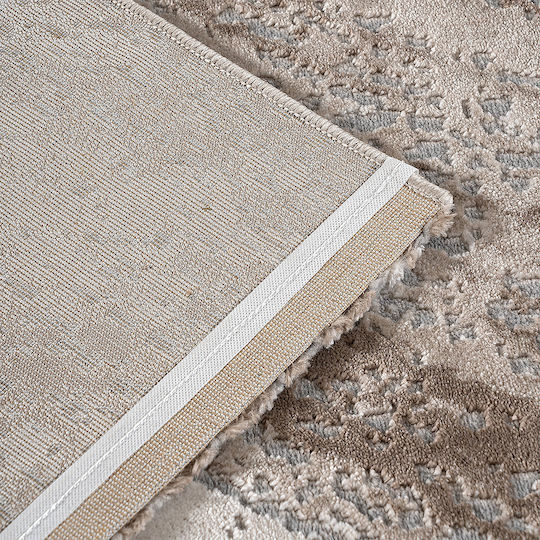 Beauty Home Rectangular Beige and Gray Living Room Rug 133x190cm 9443-165X230
