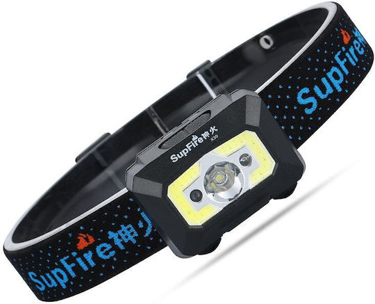 Supfire Făclie Reîncărcabilă de Cap LED IP44 cu Luminozitate Maximă 500lm