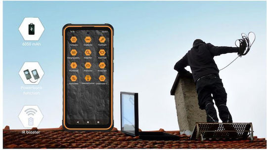 Hammer Iron 6 Dual SIM (8/256GB) Устойчив Смартфон Оранжев