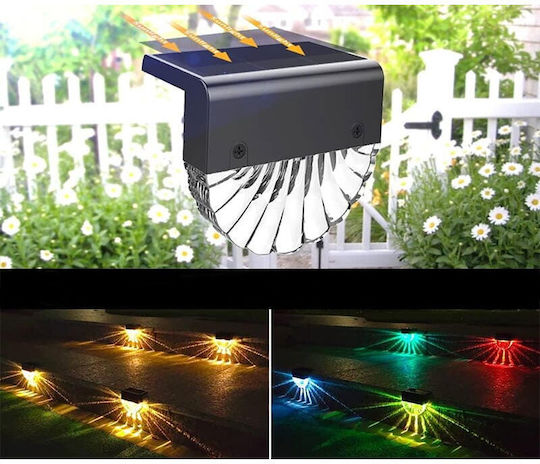 Rovo Set 2 Lămpi Solare de Perete 10lm cu Alb Cald Lumină IP55 9bucx6bucx3.5buccm