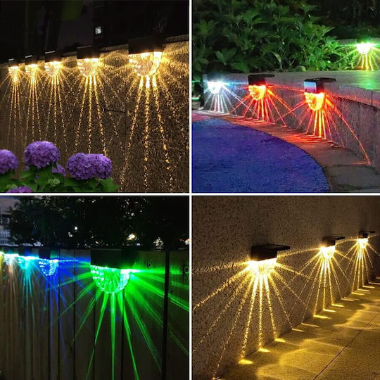Rovo Set 2 Lămpi Solare de Perete 10lm cu Alb Cald Lumină IP55 9bucx6bucx3.5buccm