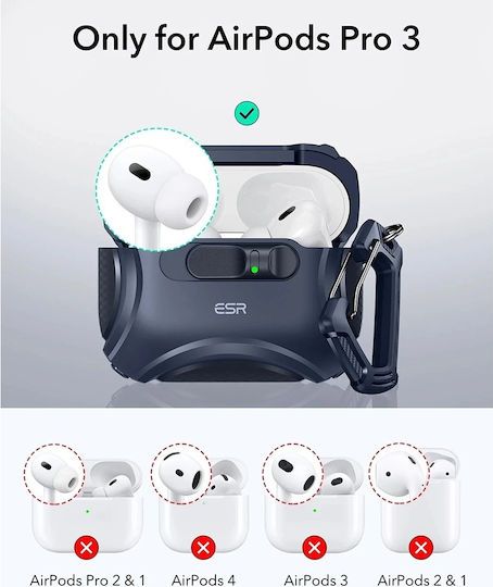 ESR Cyber Flicklock Halolock Θήκη Πλαστική σε Μπλε χρώμα για Apple AirPods Pro 3