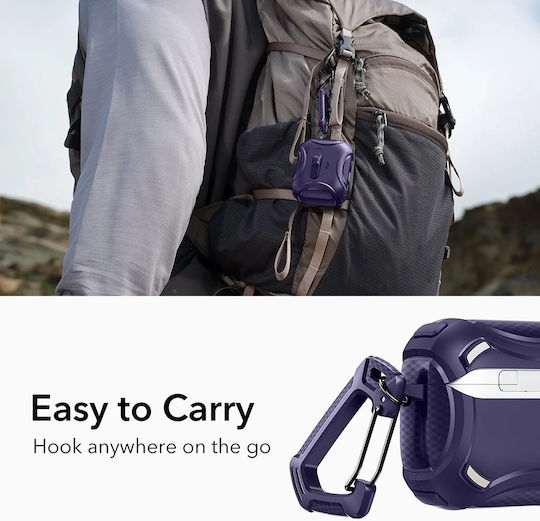 ESR Cyber Flicklock Halolock Θήκη Σιλικόνης σε Μωβ χρώμα για Apple AirPods Pro 3