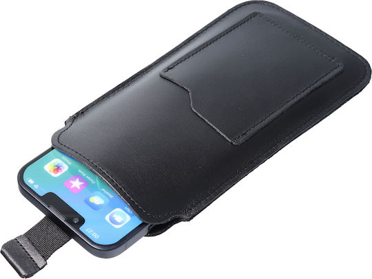 Forcell Royal Leather Beutel bis 6.7" Schwarz