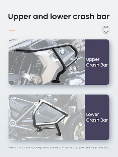 Bmw R1250gs Lower Crash Bar Silver