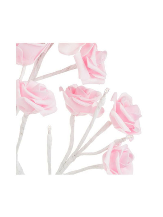 LED Baum mit Rosa Rosen Beleuchtung USB & 2 Beleuchtungsfunktionen 48cm