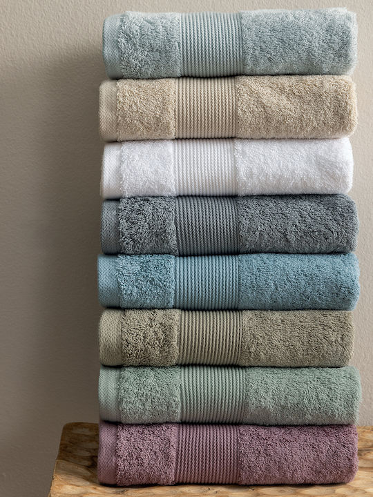 Palamaiki Badehandtuch Naya 80x160εκ. Aqua Gewicht 620gr/m²