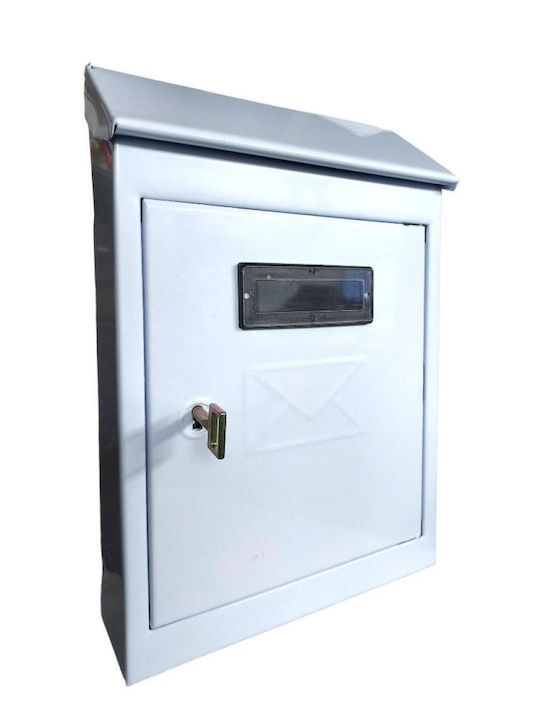 Ibfm Außenbereich Briefkasten Metallisch in Silber Farbe