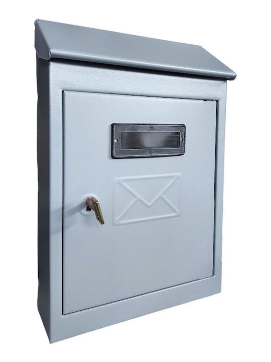 Ibfm Außenbereich Briefkasten Metallisch in Silber Farbe