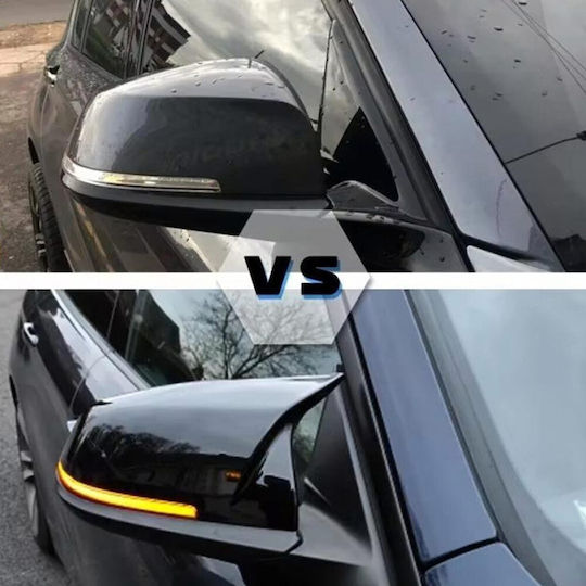 Mirror Cap Series 1 F20/F21 2 F22 3 F30/F31 4 F32 F33 F36 X1 E84 I3 Black Glossy 2 Pieces