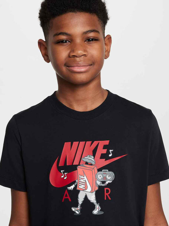 Παιδικό T-shirt Μαύρο Sportswear