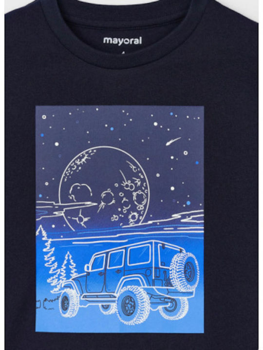 Kids Long-Sleeved Black Blouse Glow In The Dark