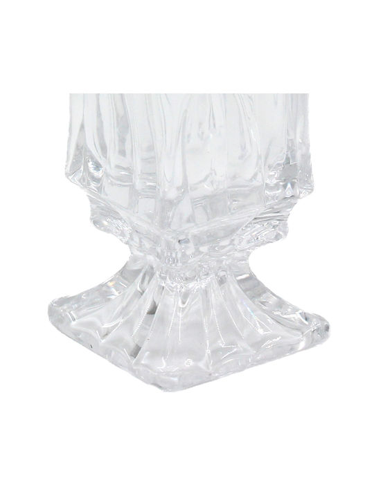 Keskor Decorative Vase Transparent 9.5x9.5x18.5cm