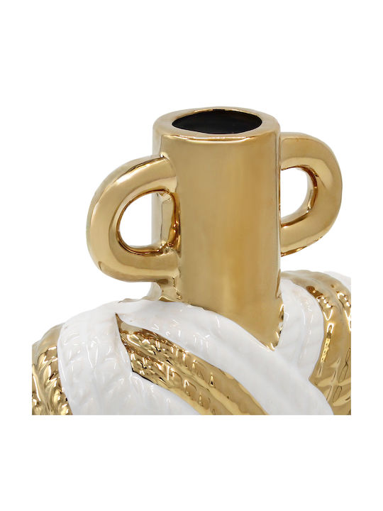 Keskor Decorative Vase White 20x7x22cm